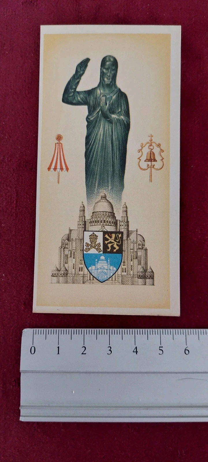 Image pieuse ancienne - Centenaire du Sacré-Cœur 1856-1956 - Basilique de Koekelberg – photo 4